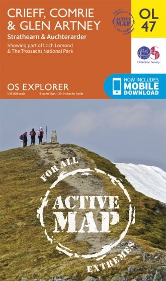Explorer Active Map  OL47 Crieff, Comrie & Glen Artney OS OL47 Laminated