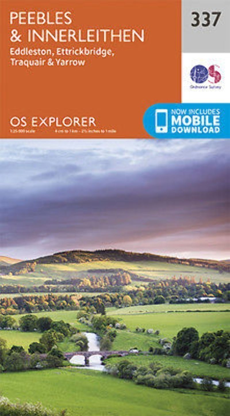 Peebles and Innerleithen Explorer Map 337 Ordnance Survey