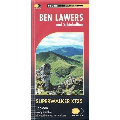 Ben Lawers Harvey SuperWalker map  Schiehallion Tarmacham Ridge XT25 1:25 000