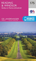 Reading Windsor Henley on Thames Bracknell Landranger Map 175 OS Latest 