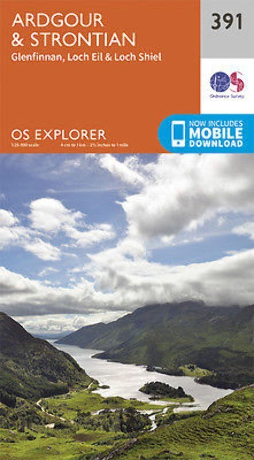 Ardgour and Strontian Explorer Map 391 Ordnance Survey