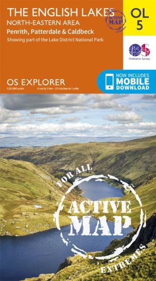 Explorer Active Map  OL 5  The English Lakes - North Eastern by OS OL5 Laminated