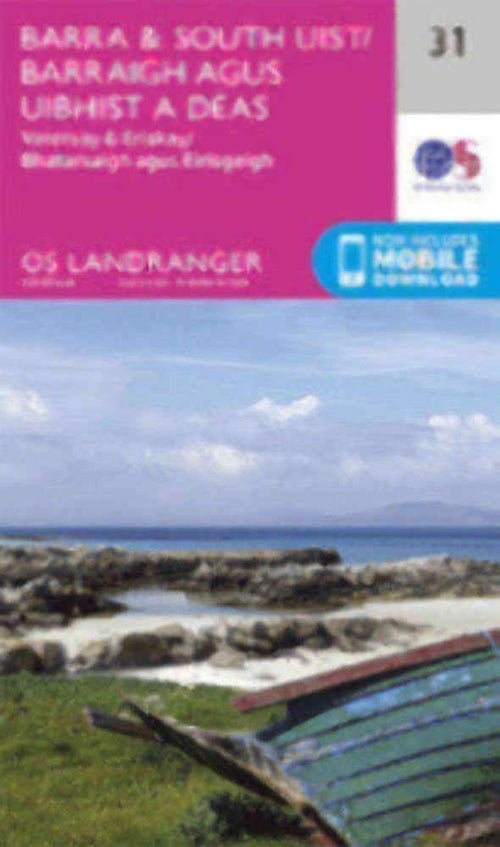 Barra South Uist Vatersay Eriskay Landranger Map 31 Ordnance Survey Latest 