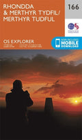 Rhondda and Merthyr Tydfil 166 Explorer Map Ordnance Survey With Digital Downloa