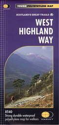 West Highland Way Harvey National Trail Map 96 miles