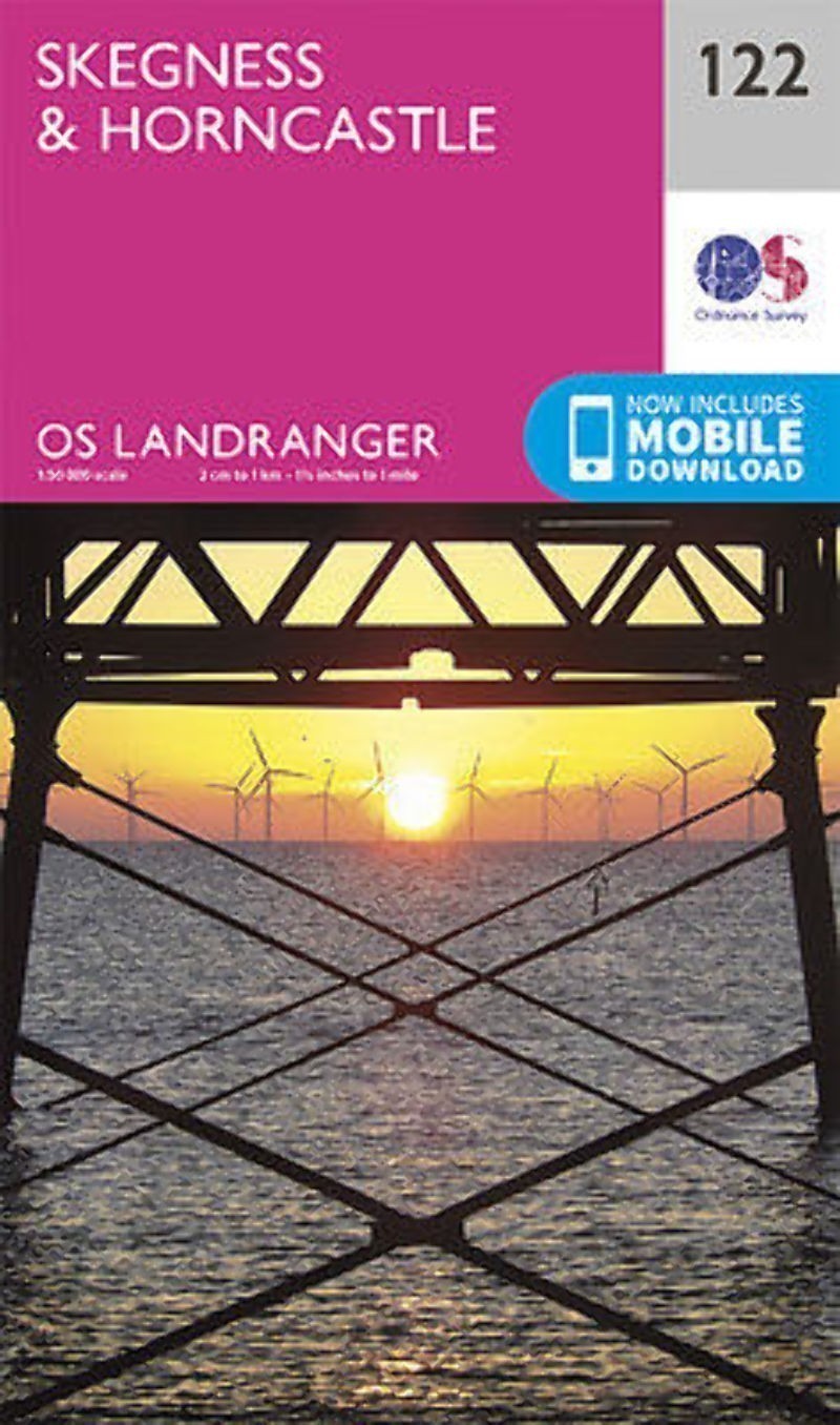 Skegness & Horncastle Landranger Map 122 Ordnance Survey Latest 