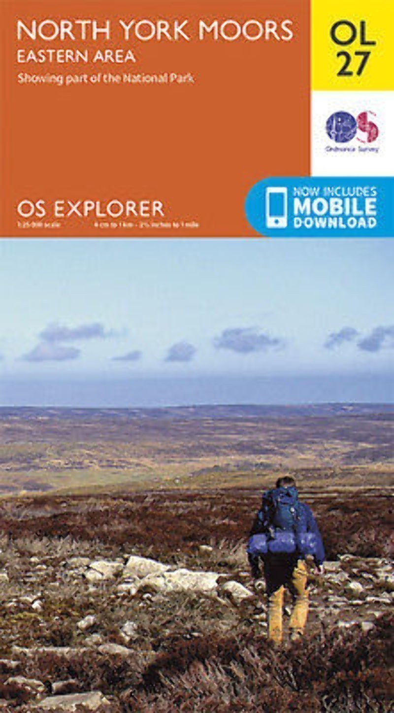 OL27 North Yorkshire Moors Eastern Area Ordnance Survey Explorer Map OL 27