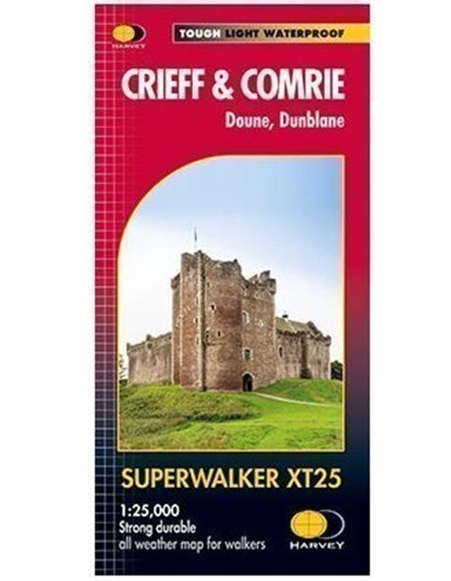 Crieff and Comri - Doune and Dunblane Harvey Super walker Map