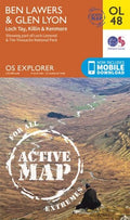 Explorer Active Map  OL 48 Ben Lawers & Glen Lyon OS OL48 Laminated