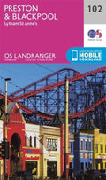 Preston & Blackpool Lytham Landranger Map 102 Ordnance Survey Latest 