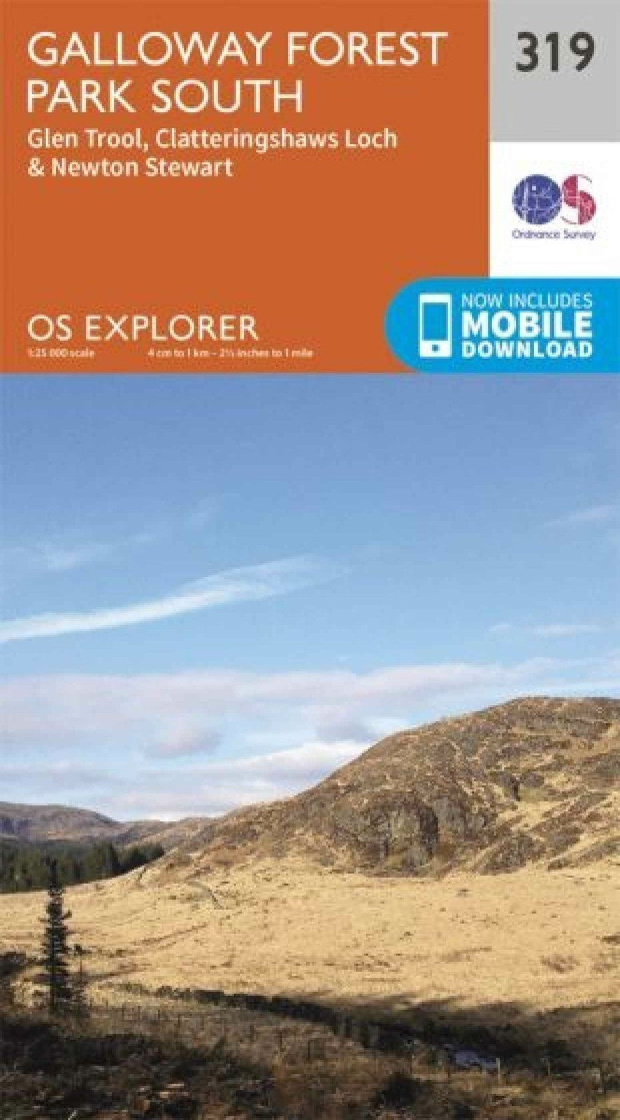 Galloway Forest Park South OS Explorer - 319 map - 