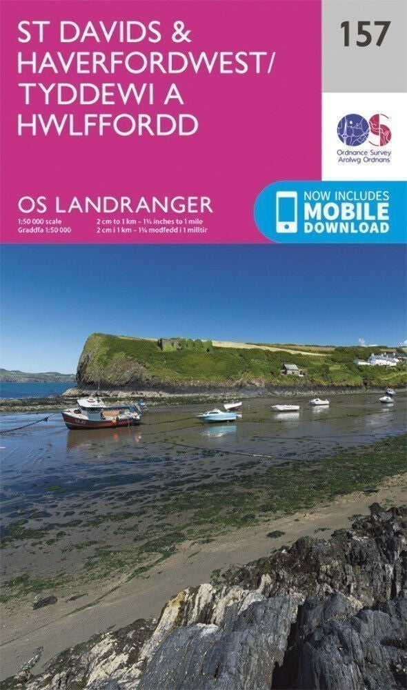 St Davids & Haverfordwest Landranger Map 157 Ordnance Survey Latest 