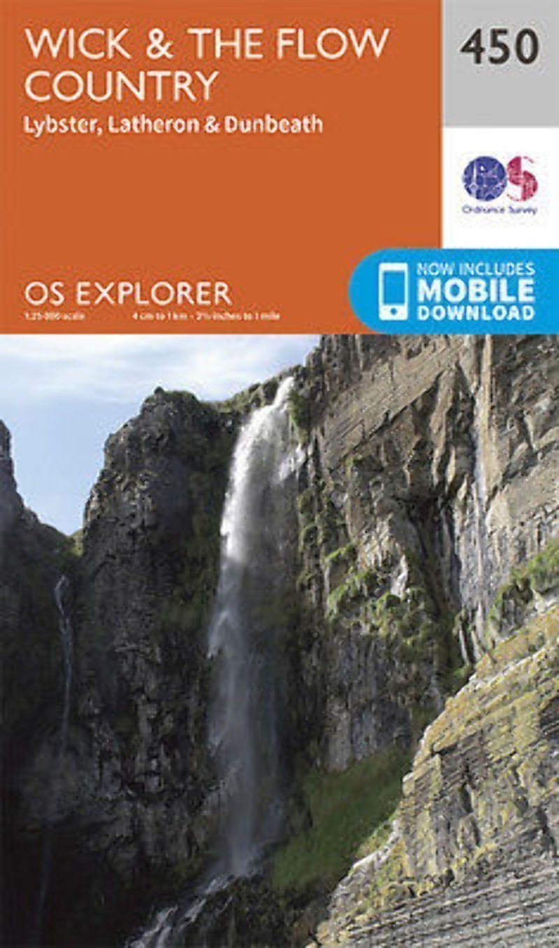 Wick and the Flow Country Explorer Map 450 Ordnance Survey 2015