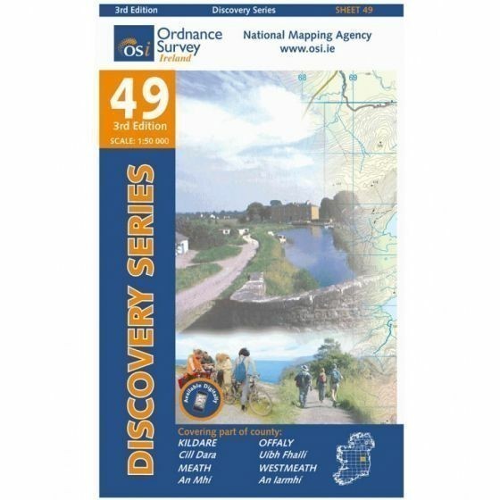 Kildare, Meath, Offaly, Westmeath OS Discovery - 49 - map