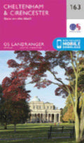 Cheltenham Cirencester Stow on the Wold Landranger Map 163 Ordnance Survey Lates