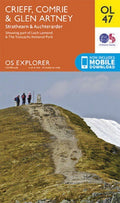 Crieff Comrie Glen Artney Ordnance Survey Explorer Map OL 47