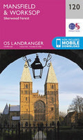 Mansfield & Worksop Sherwood Forest Landranger Map 120 Ordnance Survey Latest 