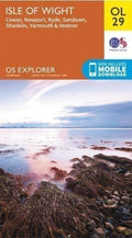Isle of Wight Cowes Ryde Yarmouth Ordnance Survey Explorer Map OL 29