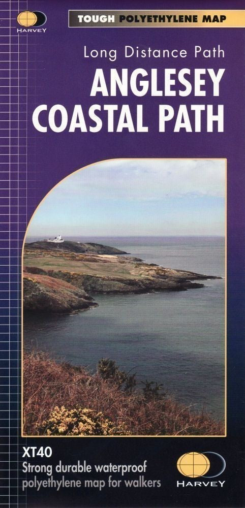 Anglesey Coastal Path Harvey National Trail Map Wales