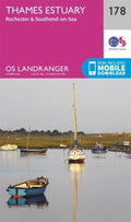 Thames Estuary Rochester Southend Landranger Map 178 Ordnance Survey Latest 