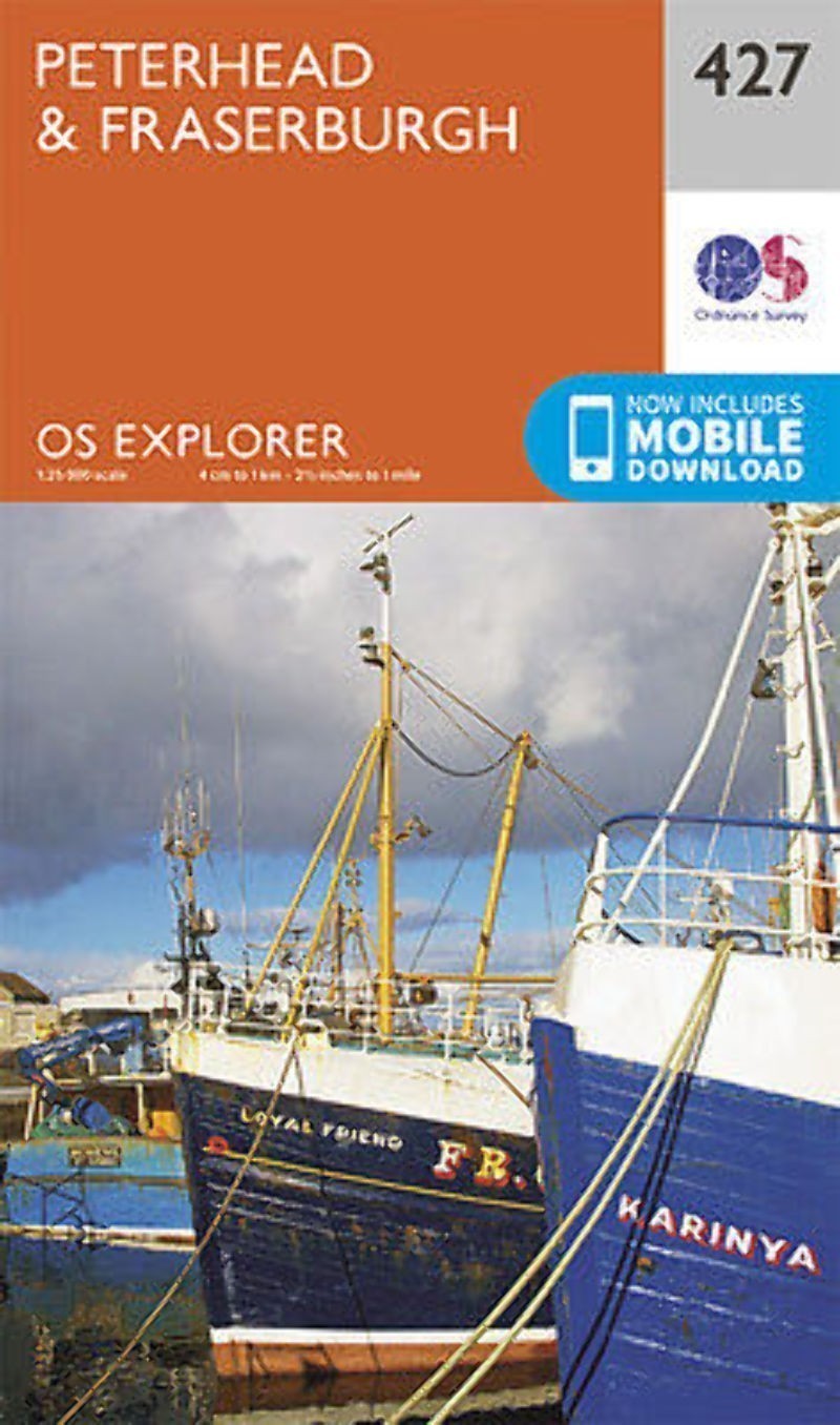 Peterhead and Fraserburgh Explorer Map 427 Ordnance Survey 2015