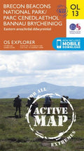 Explorer Active Map  OL 13 Brecon Beacons National Park - Eastern by OS OL13