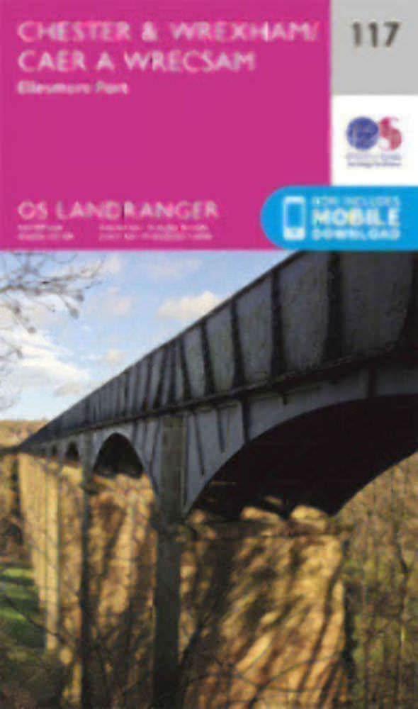 Chester & Wrexham Ellesmere Port Landranger Map 117 Ordnance Survey Latest 