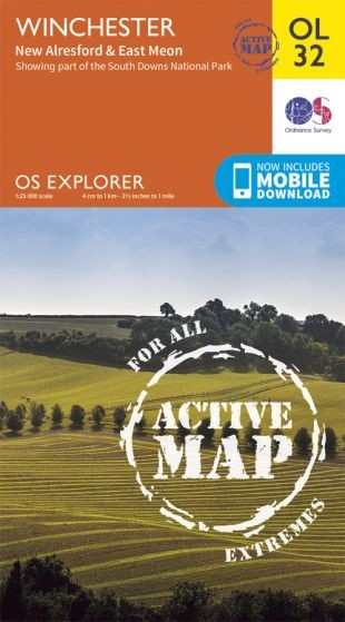 Explorer Active Map  OL32 Winchester OS OL32 Laminated