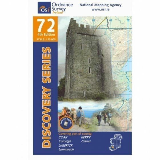 Kerry, Cork, Limerick OS Discovery - 72 - map