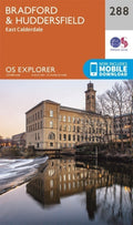 Bradford and Huddersfield Explorer Ordnance Survey Map 288