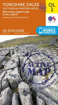 Explorer Active - OL 2 map Yorkshire Dales - Southern & Western OL2 Laminated