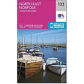 North East Norfolk Cromer & Wroxham Landranger Map 133 Ordnance Survey Latest 