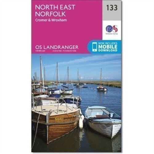 North East Norfolk Cromer & Wroxham Landranger Map 133 Ordnance Survey Latest 