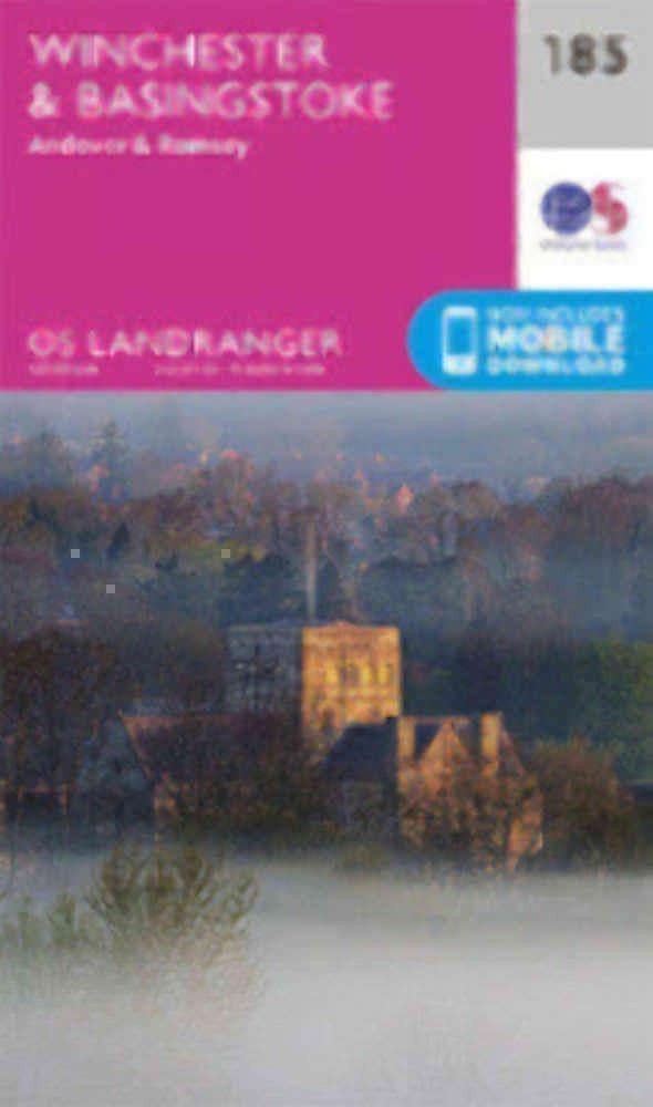 Winchester & Basingstoke Andover Romsey Landranger Map 185 Ordnance Survey Lates