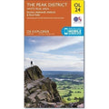 Peak District Ordnance Survey Explorer Map OL 24