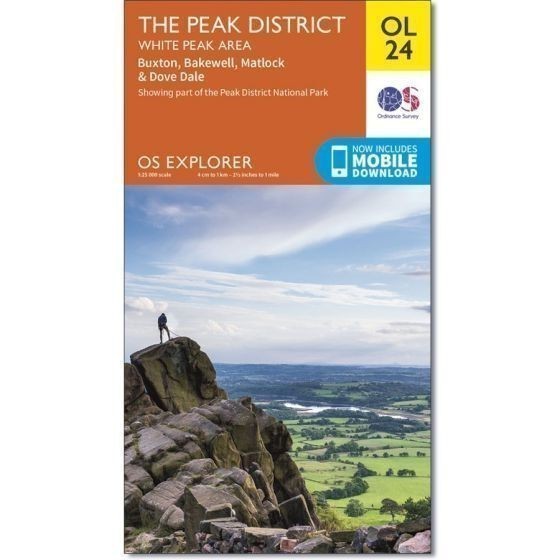 Peak District Ordnance Survey Explorer Map OL 24