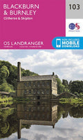 Blackburn & Burnley Clitheroe & Skipton Landranger Map 103 Ordnance Survey Lates