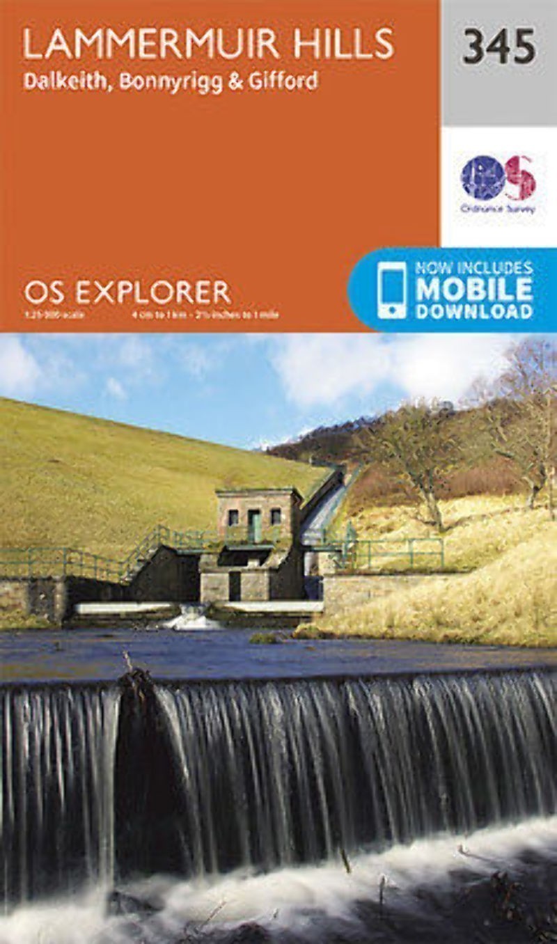 Lammermuir Hills Explorer Map 345 Ordnance Survey