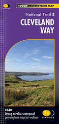 Cleveland Way yorkshire walking Harvey National Trail Map - Xt40