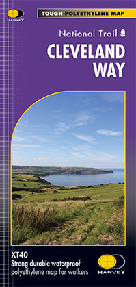 Cleveland Way yorkshire walking Harvey National Trail Map - Xt40