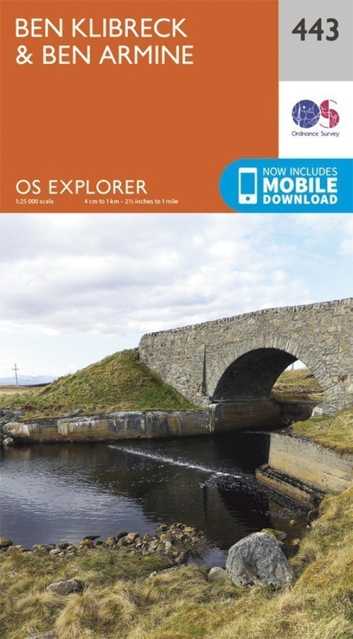 Ben Kilbreck and Ben Armine Explorer Map 443 Ordnance Survey 2015