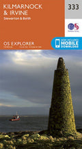 Kilmarnock and Irvine Explorer Map 333 Ordnance Survey