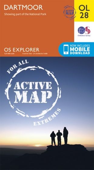 Explorer Active Map  OL 28 Dartmoor OL28 Laminated