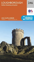 Loughborough Melton Mowbray and Syston Explorer Map 246 Ordnance Survey