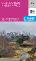 Glen Carron Glen Affric Landranger Map 25 Ordnance Survey Latest 