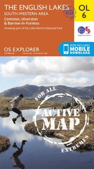Explorer Active Map  OL 6 The English Lakes - South Western by OS OL6 Laminated