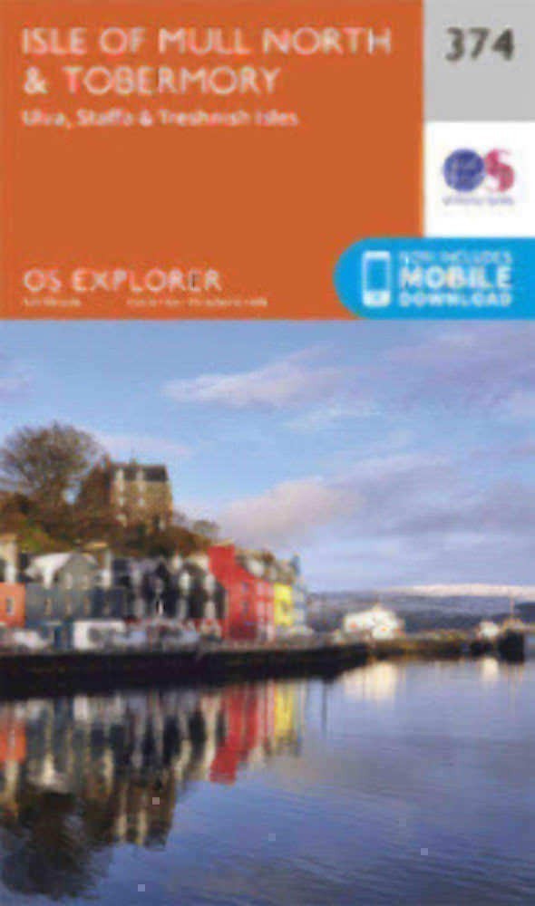 Isle of Mull North and Tobermory Explorer Map 374 Ordnance Survey