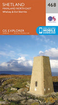 Shetland - Mainland North East Explorer Map 468 Ordnance Survey 2015