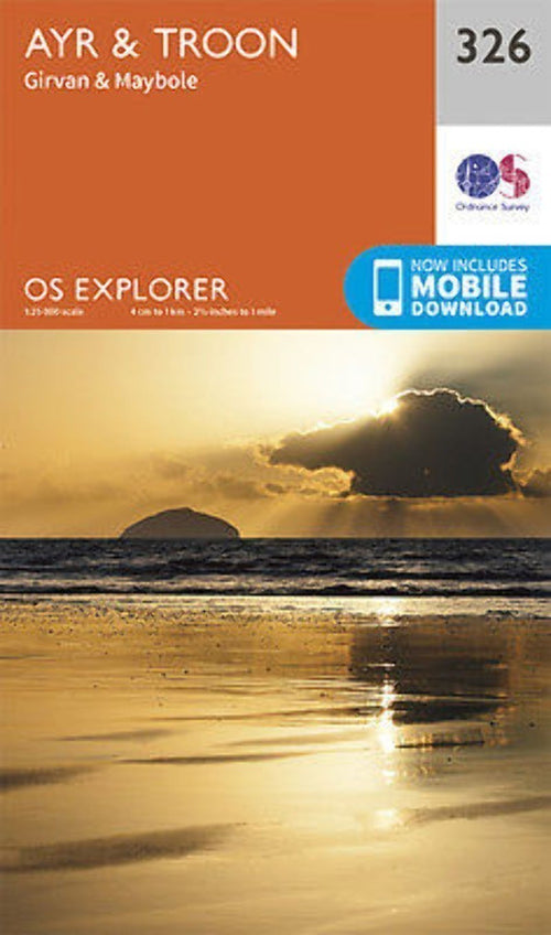 Ayr and Troon Explorer Map 326 Ordnance Survey