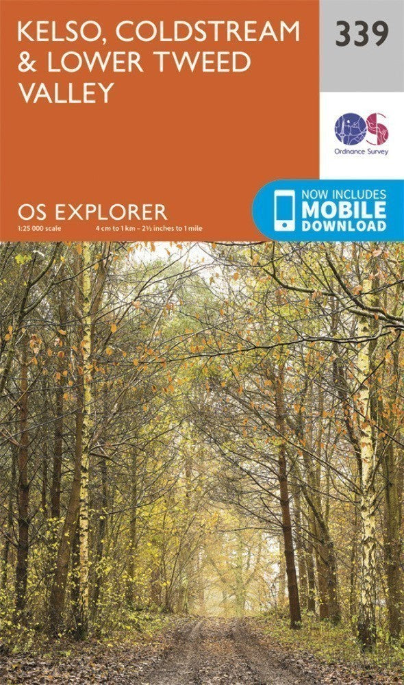 Kelso Coldstream and Lower Tweed Valley Explorer Map 339 Ordnance Survey